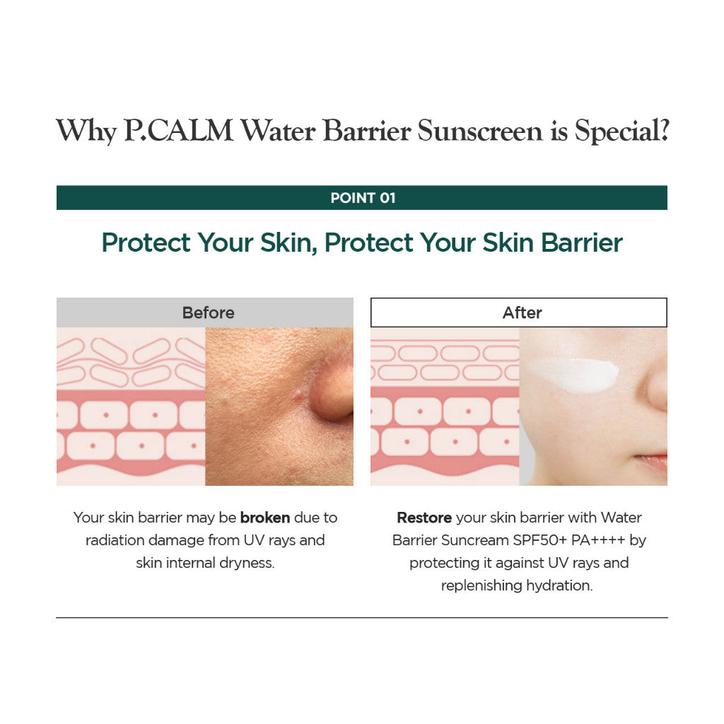 [P.CALM] Water Barrier Suncream 50ml