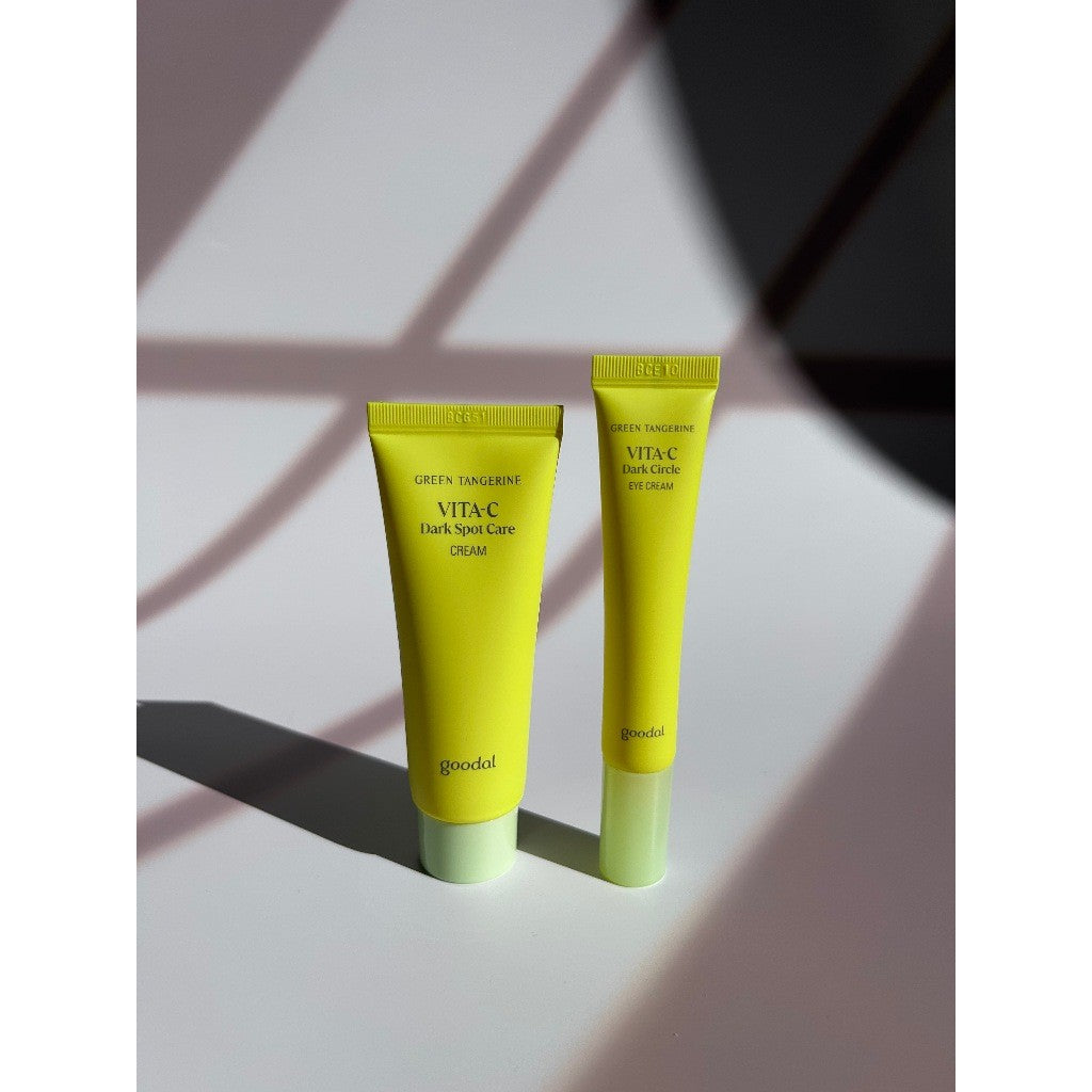 Goodal Green Tangerine Vita C Dark Circle Eye Cream 15ml / Dark Spot Cream Mini 40ml (2 Options)