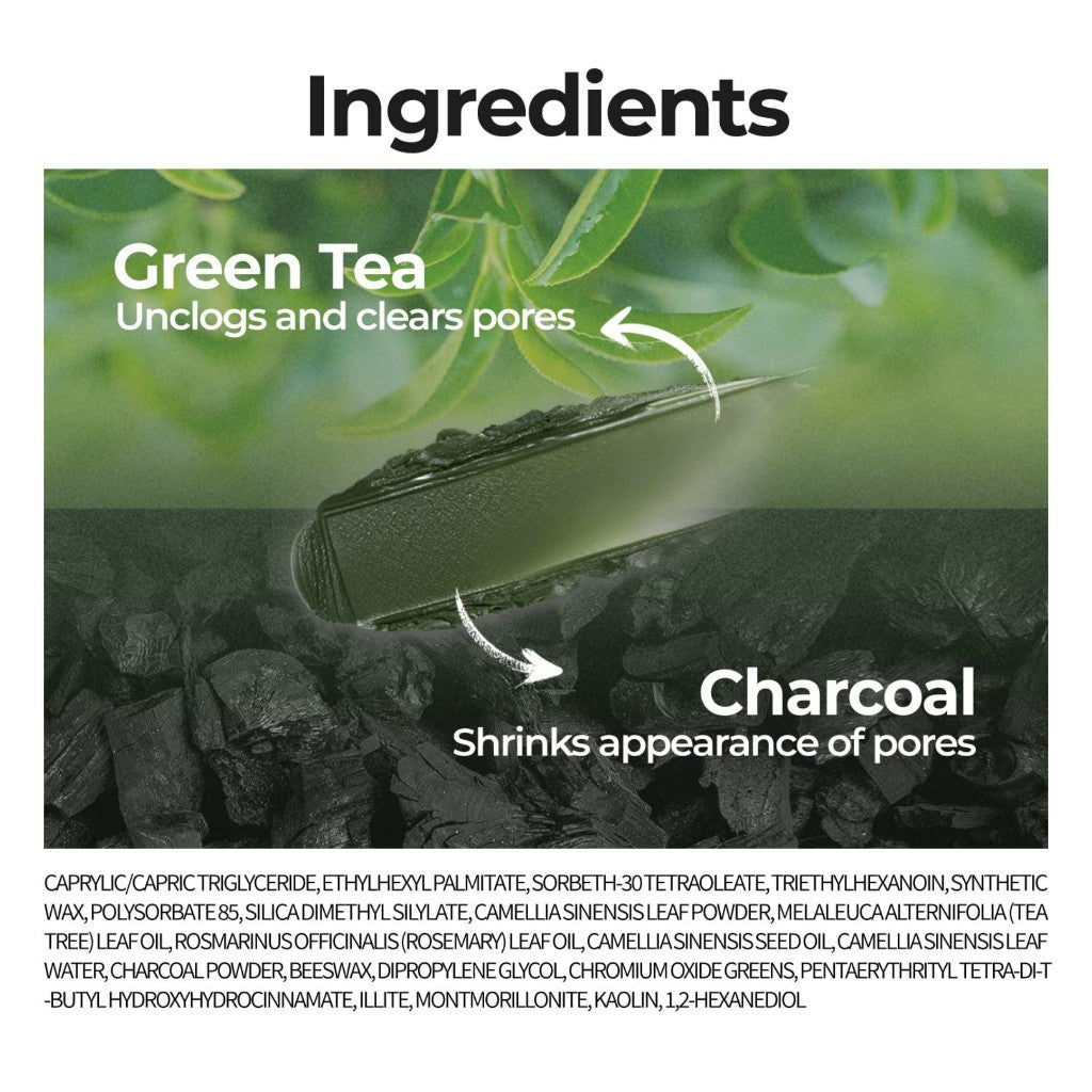 [Numbuzin] No. 3 Pore & Makeup Cleansing Balm with Green Tea and Charcoal 85g