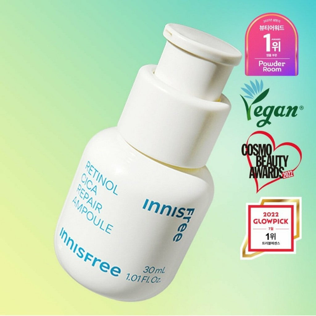 [INNISFREE] Retinol Cica Repair Ampoule 30mL | Pore Care, Blemish Care, Vegan