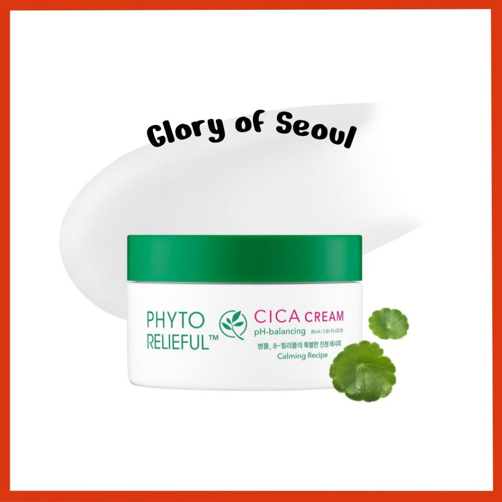 THANK YOU FARMER Phyto Relieful™ Cica Cream 2.81 Fl Oz (80ml) - Vegan, Centella Asiatica for Soothing