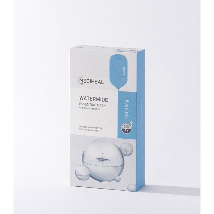 Paquete de 10 mascarillas faciales esenciales MEDIHEAL / Teatree, Madecassoside, Colágeno, Watermide, Vita, Placenta