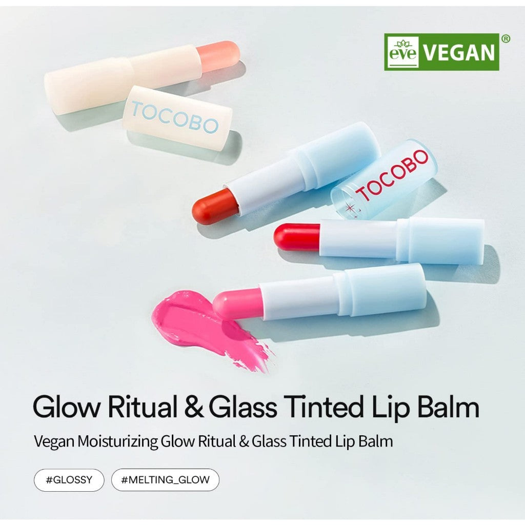[TOCOBO] Lip Balm Collection Glass Tinted Lip Balm / Powder Cream Lip Balm / Vitamin Nourishing Lip Balm 19g Moisturizing Vegan