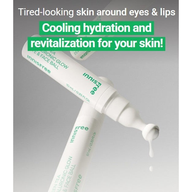 INNISFREE Green Tea Hyaluronic Glow Eye&Face Ball 10ml