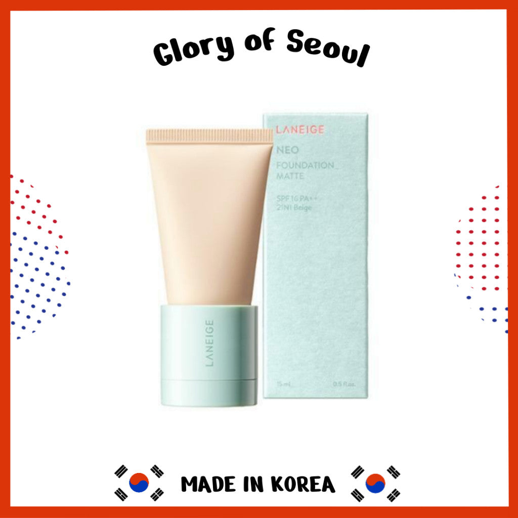 [MINI] Laneige Neo Foundation Matte Mini SPF 16 PA++ 15ml (3 Shades)