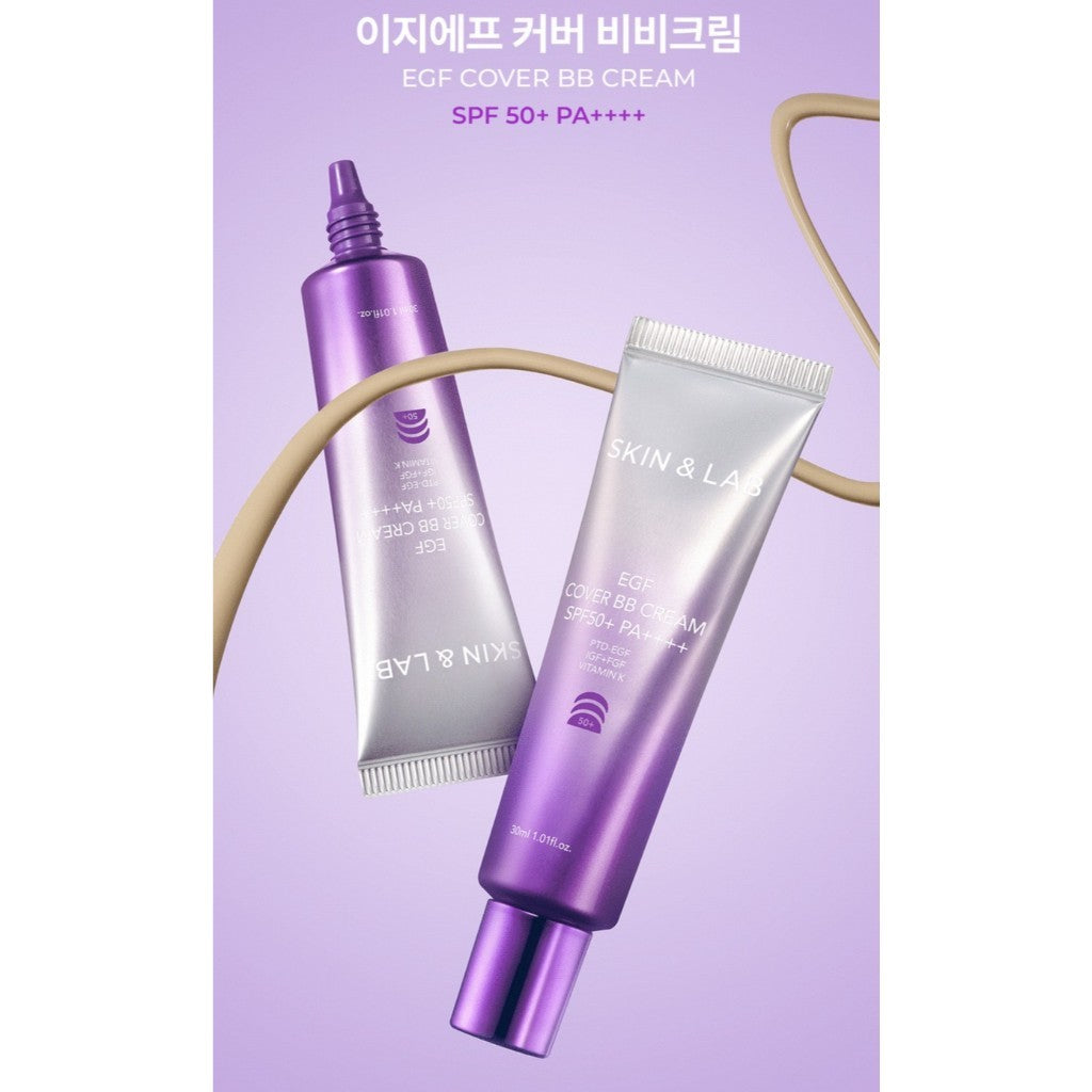 NEW [Skin&Lab] EGF Cover BB Cream, 30mL | SPF 50+ PA++++