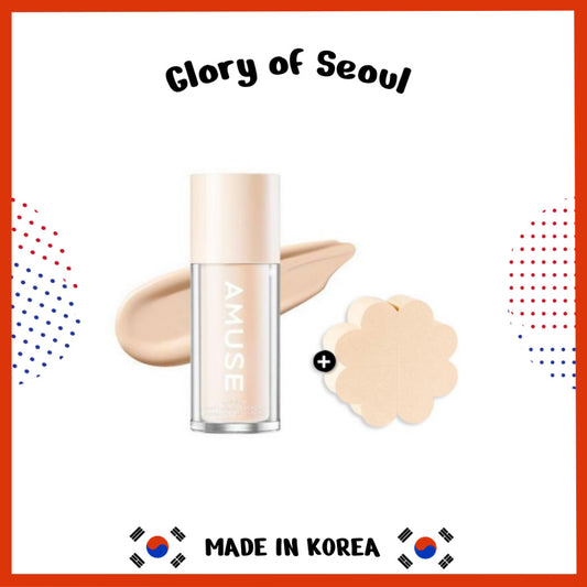 AMUSE Dew Wear Foundation Special Set (Original Product + Makeup Sponge)