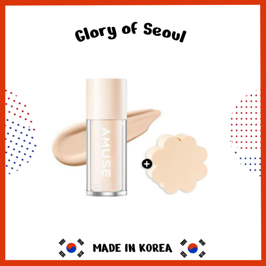 AMUSE Dew Wear Foundation Special Set (Original Product + Makeup Sponge)