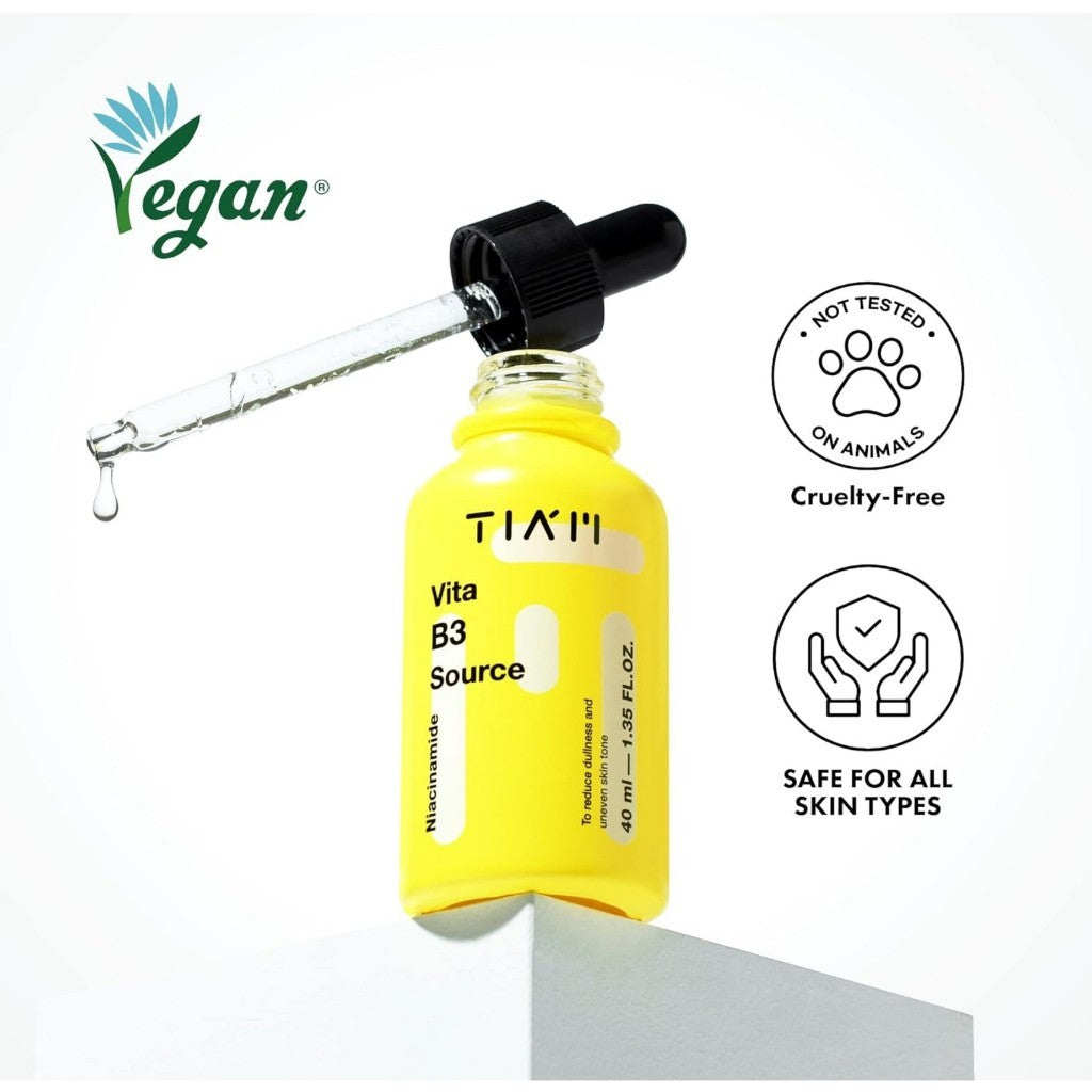 TIAM Vita B3 Source, 10% Niacinamide Serum, 40ml ｜ 2% Arbutin, Hyperpigmentation, Dark Spot Treatment