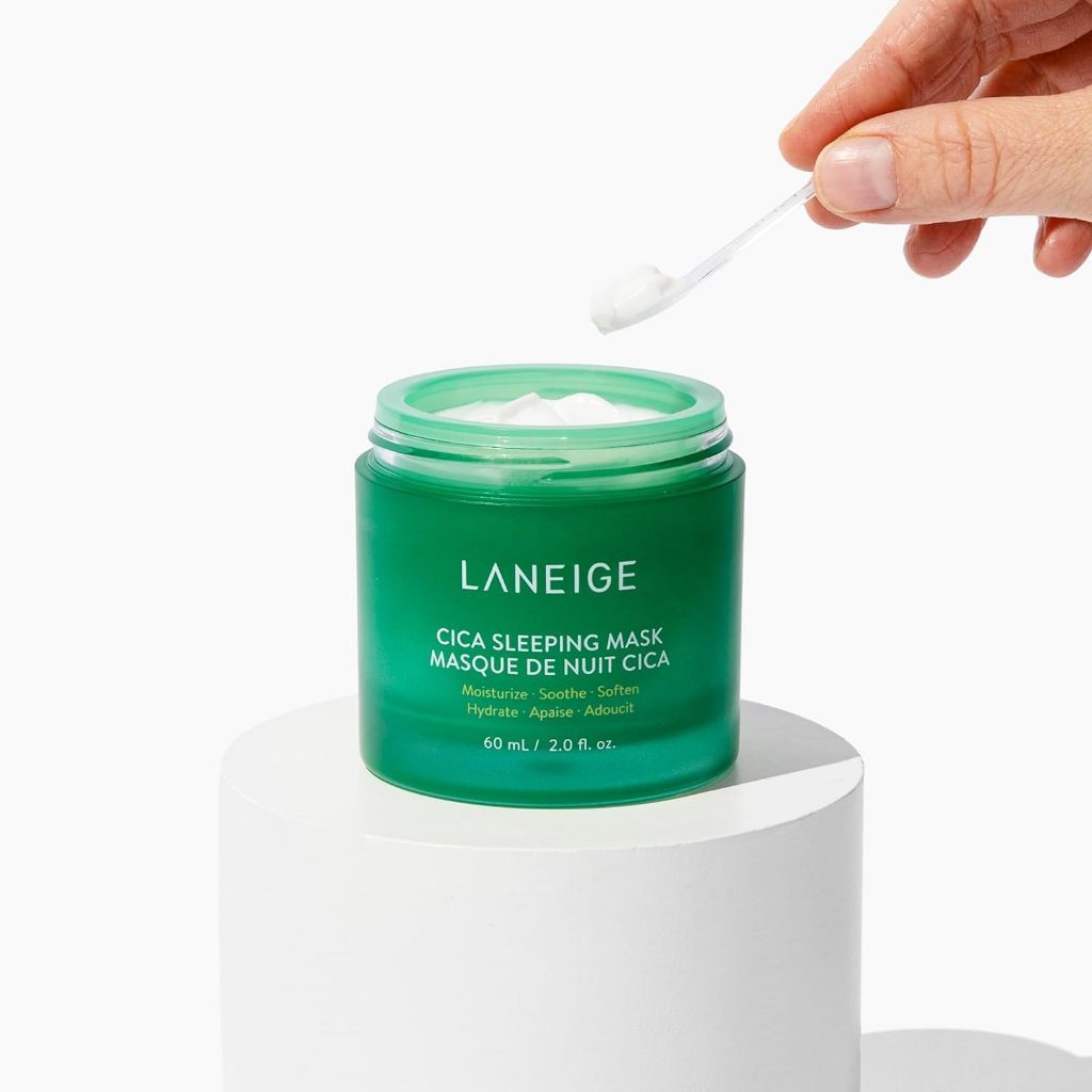 LANEIGE Hypoallergenic Cica Sleeping Mask: Hydrate, Nourish, and Soothe Stressed Skin, 2.0 fl. oz.