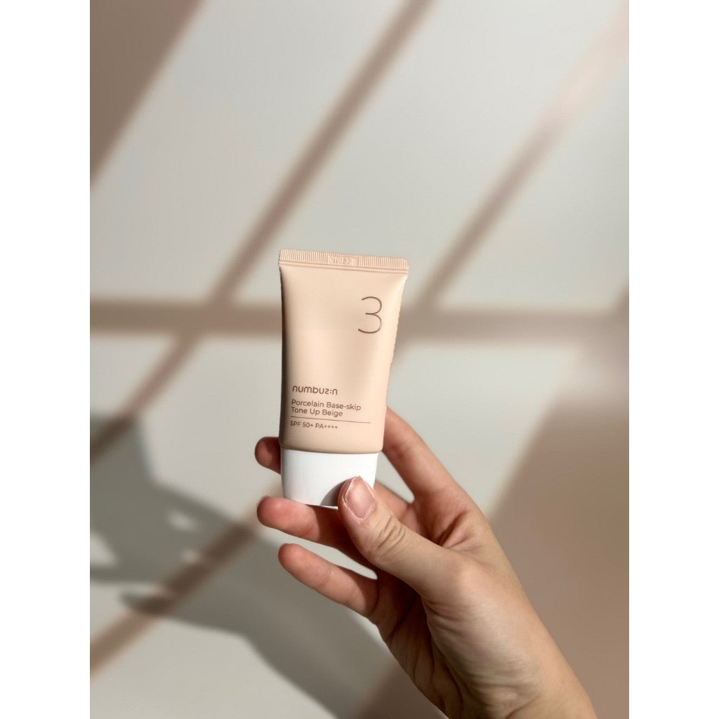 Numbuzin No.3 Porcelain Base-skip Tone Up Beige 5ml / 35ml / 50ml