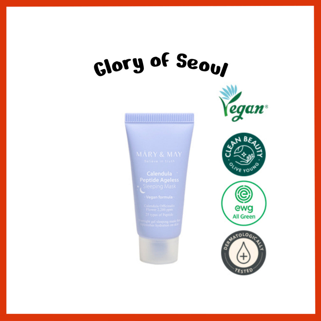 [MINI] MARY&MAY Vegan Calendula Peptide Ageless Sleeping Mask 30g