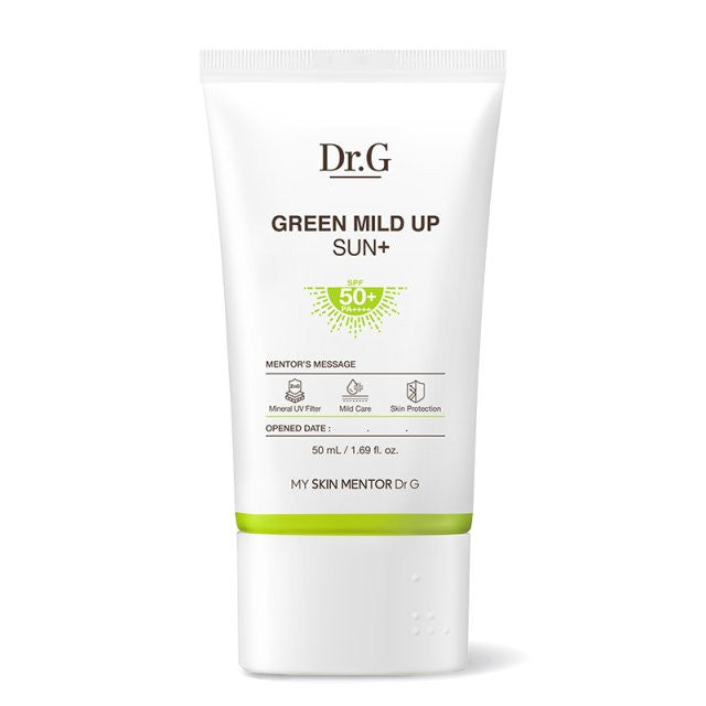 Dr.G Sunscreen, 50ml (3 Types) | SPF50+ PA++++, Green Mild Up / Brightening Up / R.E.D Blemish Soothing Up Sun Cream