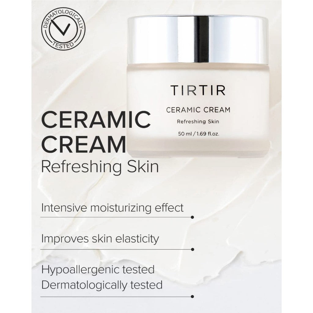 [TIRTIR] Ceramic Cream, (50mL / 100mL) Refreshing Skin, Moisturizing