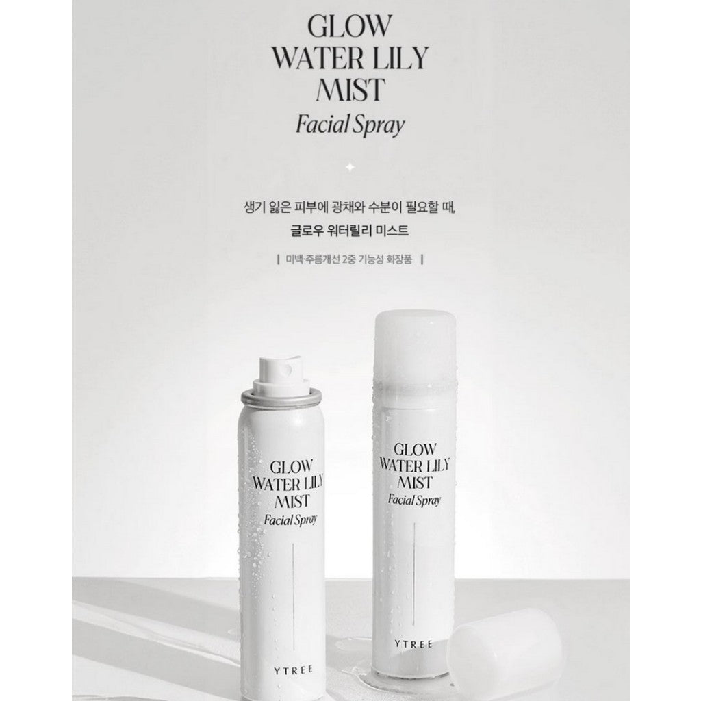 [YTREE] Glow Water Lily Mist, 60mL | Facial Spray, Alba Water Lily Flower Extract 500,000ppm