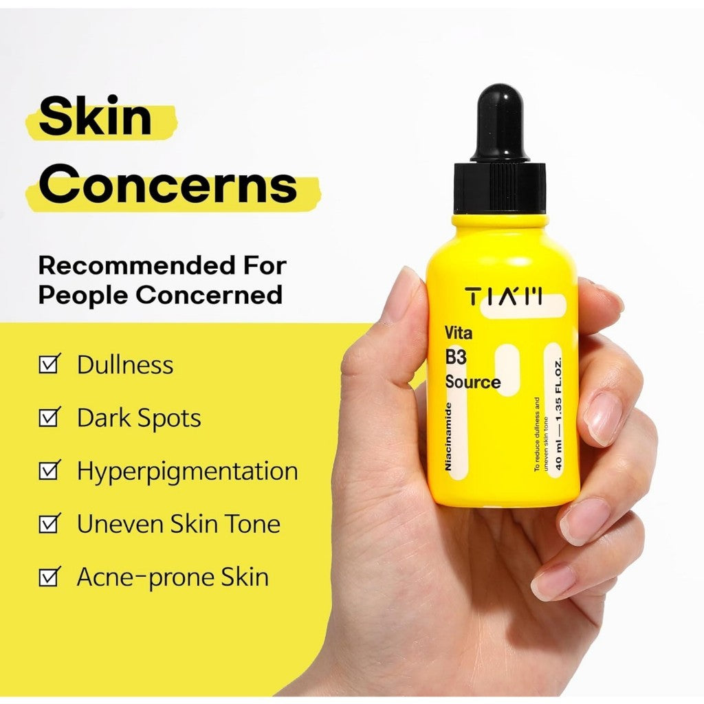 TIAM Vita B3 Source, 10% Niacinamide Serum, 40ml ｜ 2% Arbutin, Hyperpigmentation, Dark Spot Treatment