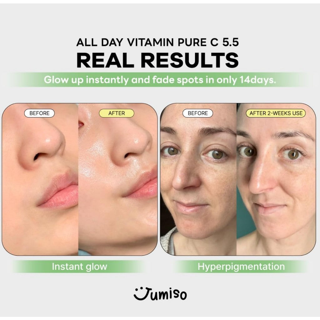 [MINI] Jumiso All Day Pure C 5.5 Glow Serum 15ml | Aronia Fruit Extract | Pure Vitamin C