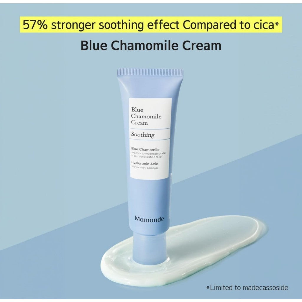 [MINI] Mamonde Blue Chamomile Cream for Troubled Skin 30ml (1ea) | Travel size