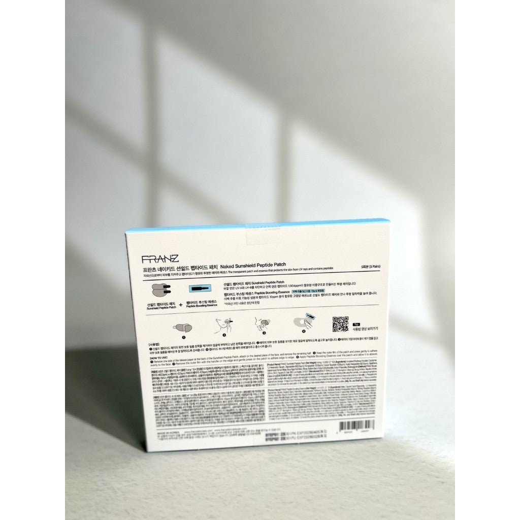 FRANZ Naked SunShield Peptide Patch 5Pack 2Type (R/L Size)