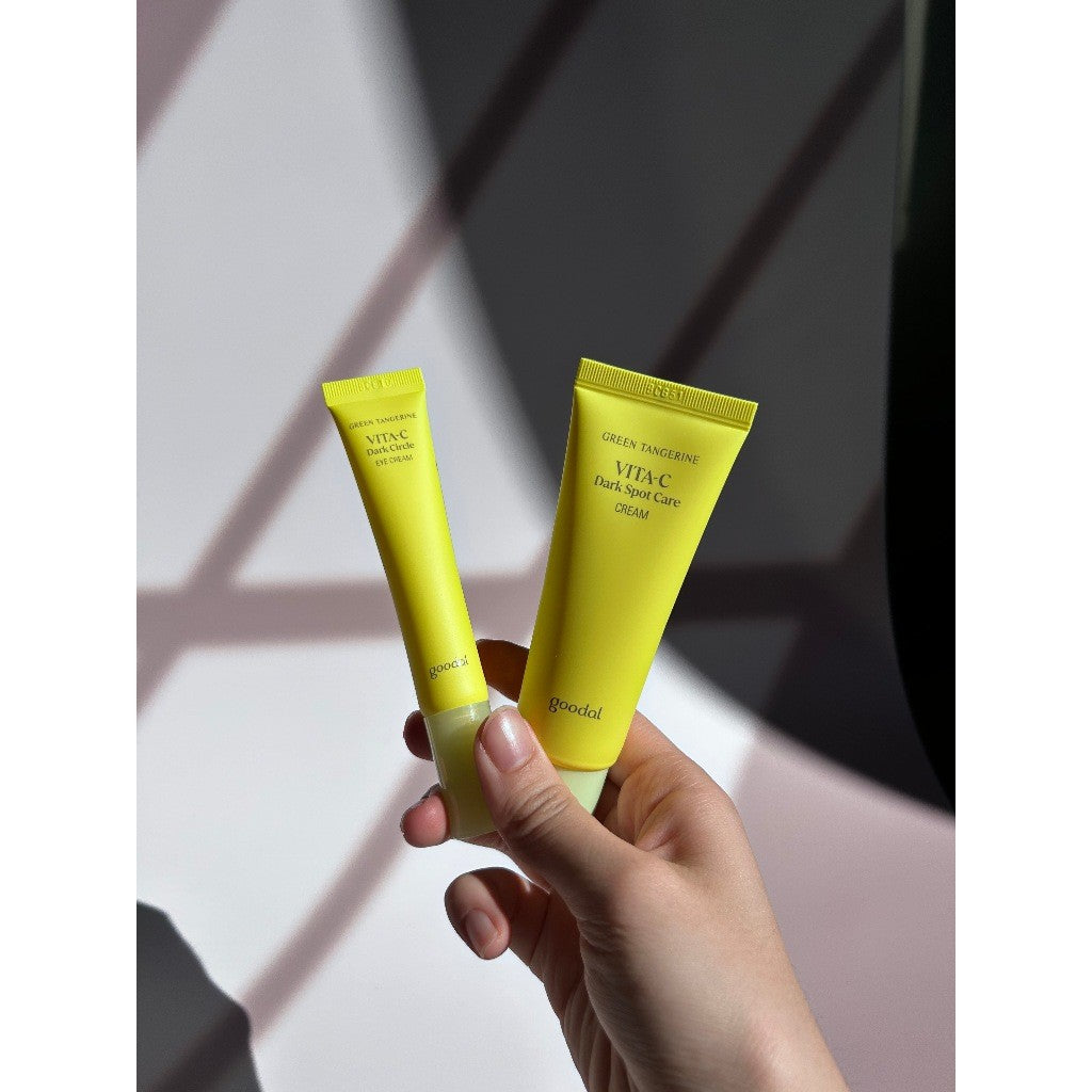 Goodal Green Tangerine Vita C Dark Circle Eye Cream 15ml / Dark Spot Cream Mini 40ml (2 Options)