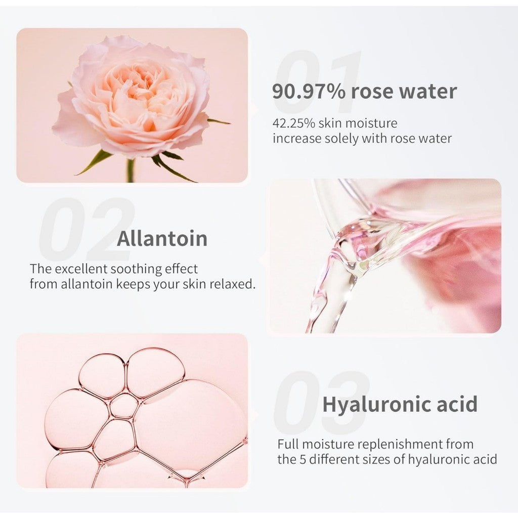 MAMONDE Rose Water Toner for Face, 250ml | 90.97% Organic Rose Water, Vegan Certified, Soothing and Hydrating