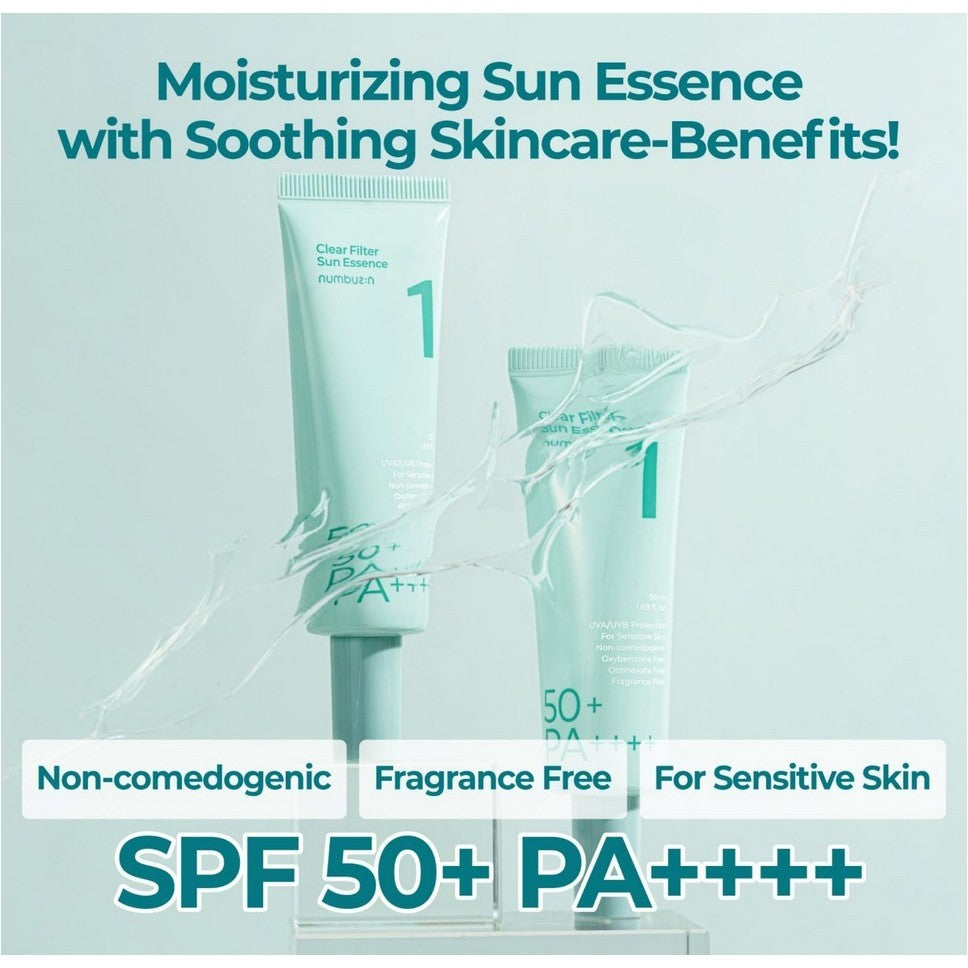 Numbuzin No.1 Clear Filter Sun Essence 1.69 fl oz/50mL [NO BOX]