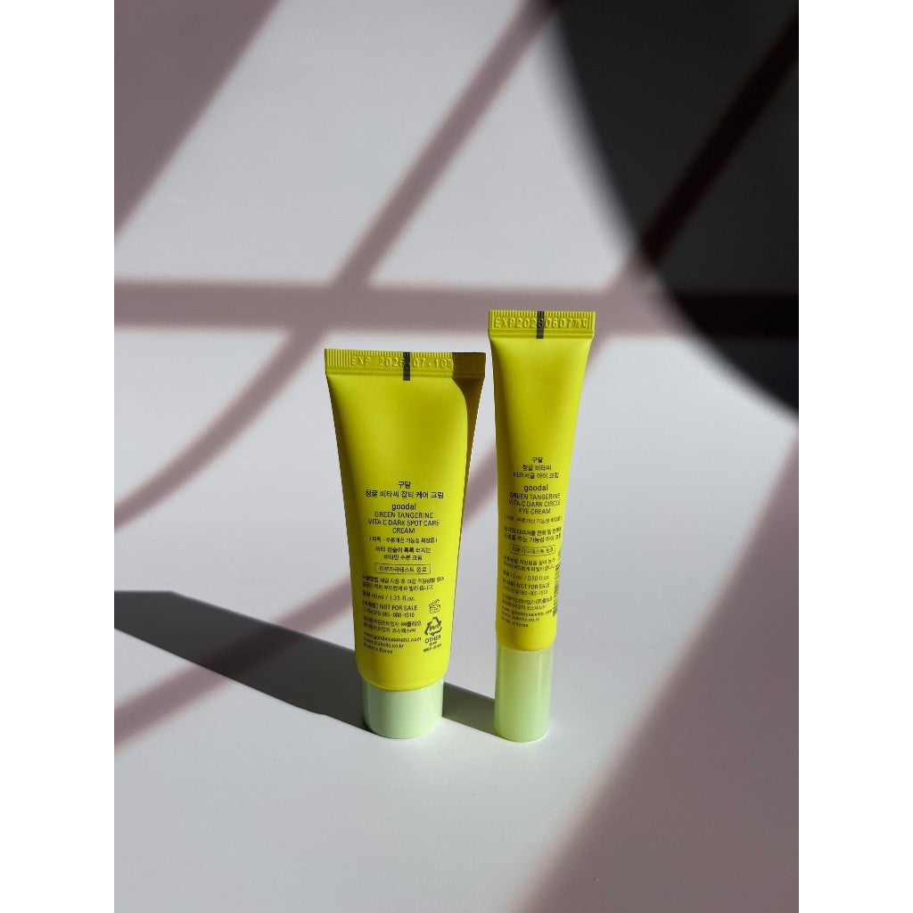 Goodal Green Tangerine Vita C Dark Circle Eye Cream 15ml / Dark Spot Cream Mini 40ml (2 Options)