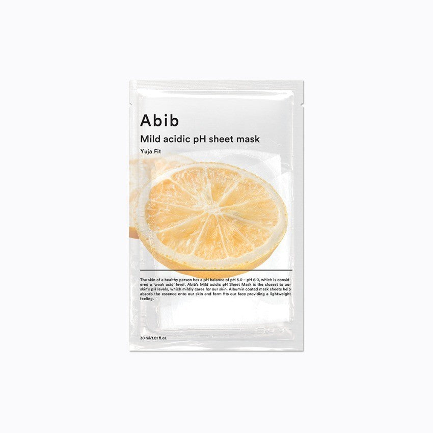 Mascarilla facial de pH ácido suave Abib (5 tipos) / Mascarilla tipo "gummy" (4 tipos)
