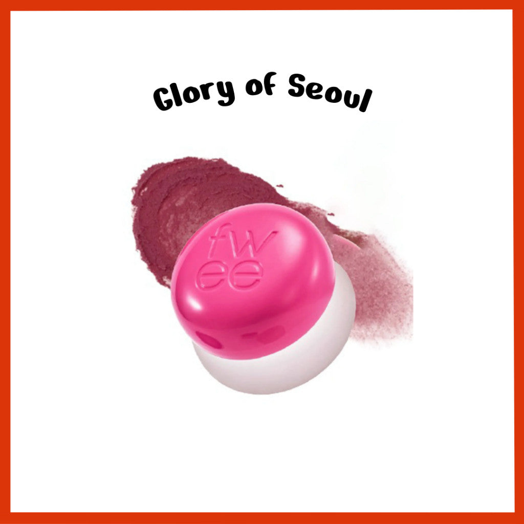 Fwee Lip&Cheek Blurry Pudding Pot (Best 6Color) 5g , Keyring(Color Random)