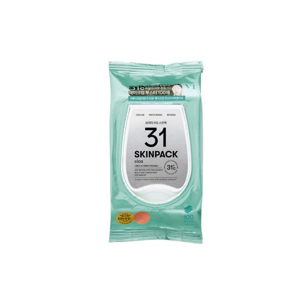 VT Skin Pack Cooling Pack 100ea 210g (3 Types) │ Mild / Smooth / Luminous