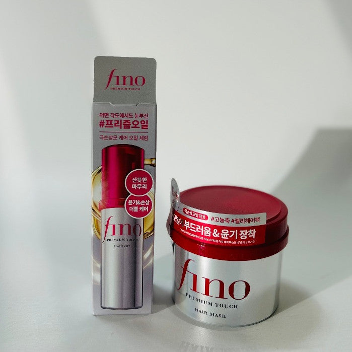 [SET] Shiseido Fino Premium Touch Hair Mask 230g + Premium Touch Hair Oil 70ml Set