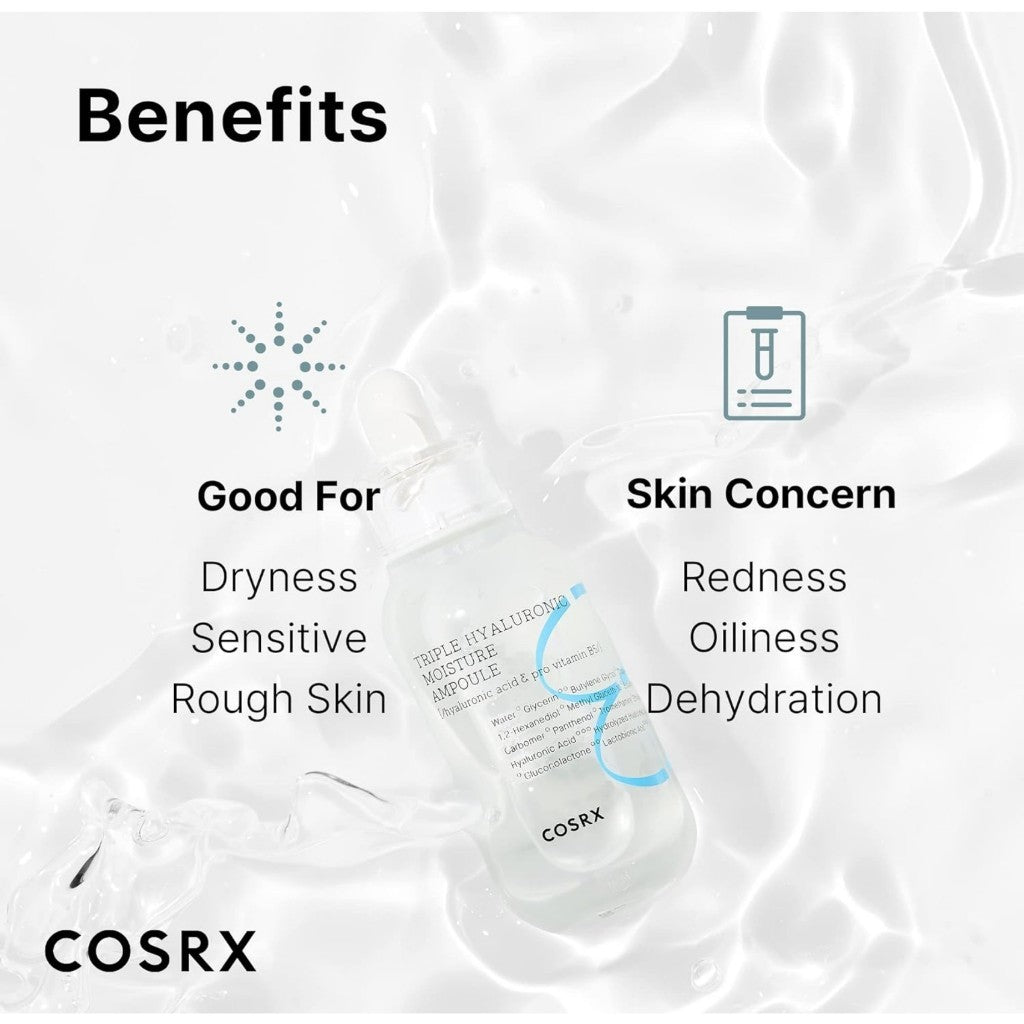 COSRX Hydrium Triple Hyaluronic Moisture Ampoule, 40ml