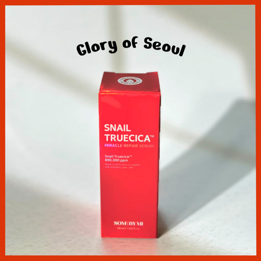 SOME BY MI Snail Trucica Miracle Repair Serum  1.69Oz/50ml , Made from Black Snail Mucin, Damaged Skin Solution, Strengthen Skin Barrier and Elasticity, Korean Skin Care
