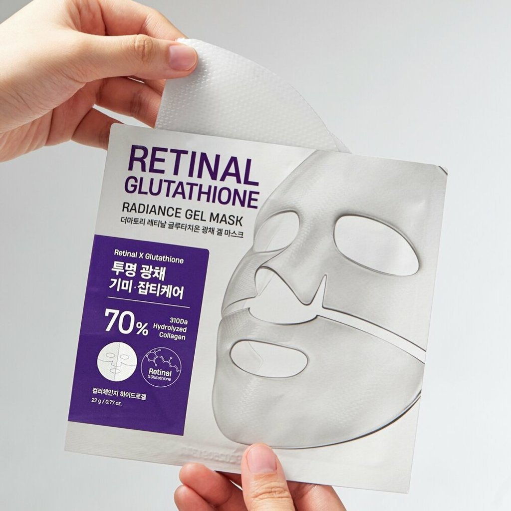DERMATORY Retinal Collagen / Glutathione Gel Mask 1Sheet / 2 Types