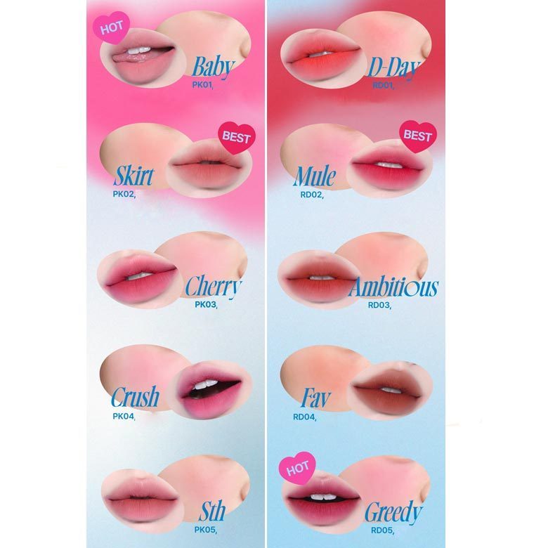 Fwee Lip & Cheek Blurry Pudding Pot (6 mejores colores) 5 g, llavero (color aleatorio)