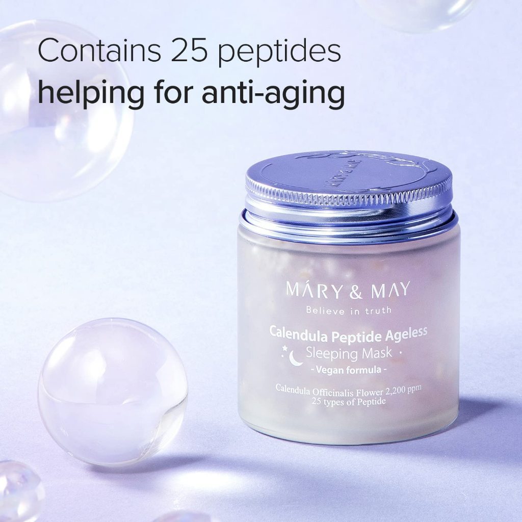 MARY&MAY Vegan Calendula Peptide Ageless Sleeping Mask 110g