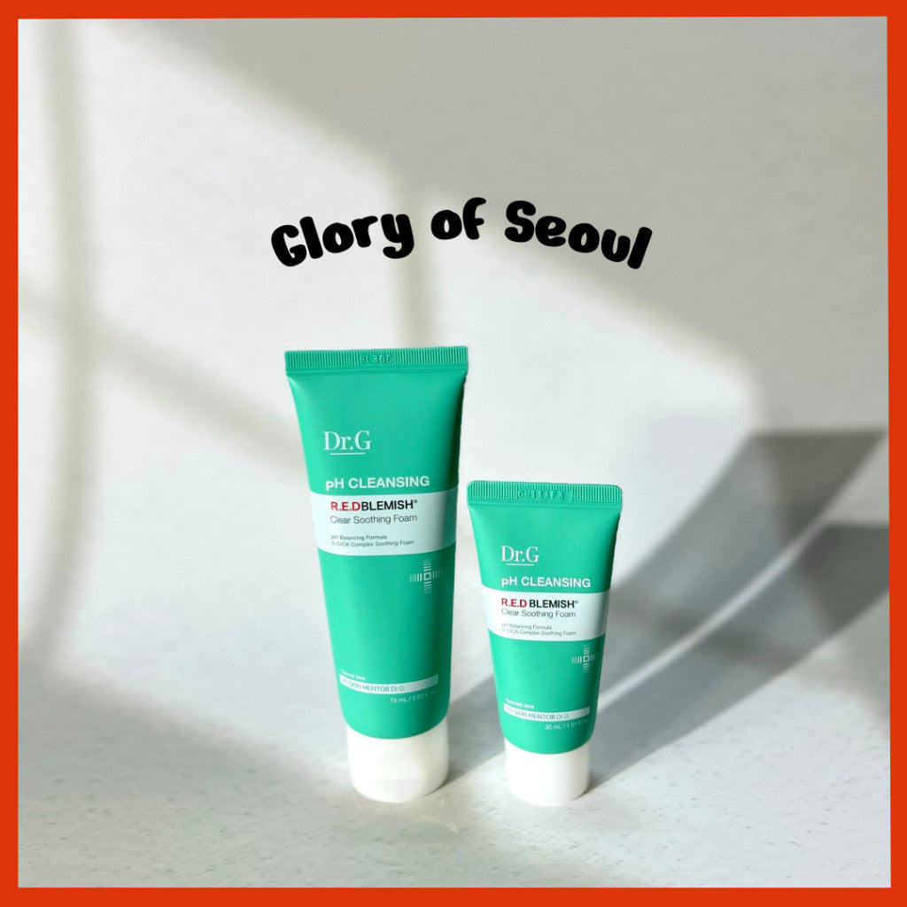 MINI Dr.G pH Cleansing R.E.D Blemish Clear Soothing Foam 75ml/30ml