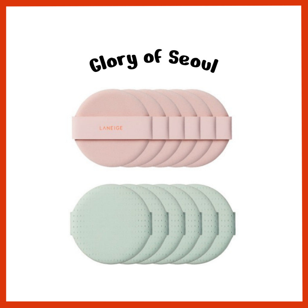 [SET] LANEIGE Neo Cushion Puff 6ea Set (2 Types) │ Matte / Glow