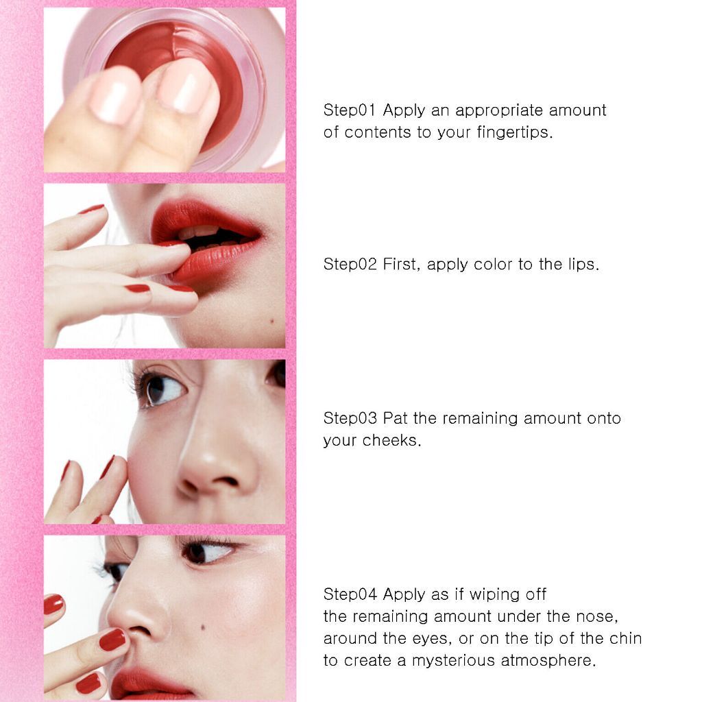 Fwee Lip & Cheek Blurry Pudding Pot (6 mejores colores) 5 g, llavero (color aleatorio)