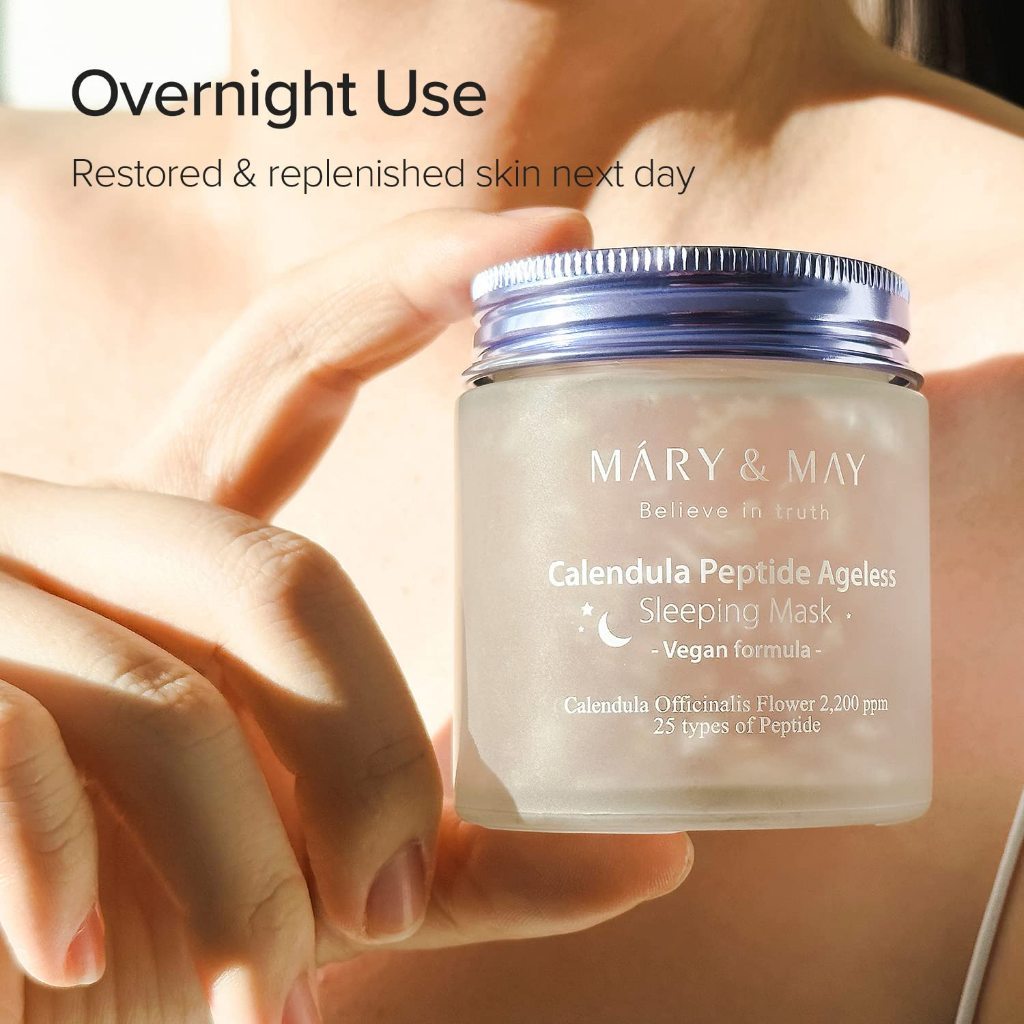 MARY&MAY Vegan Calendula Peptide Ageless Sleeping Mask 110g