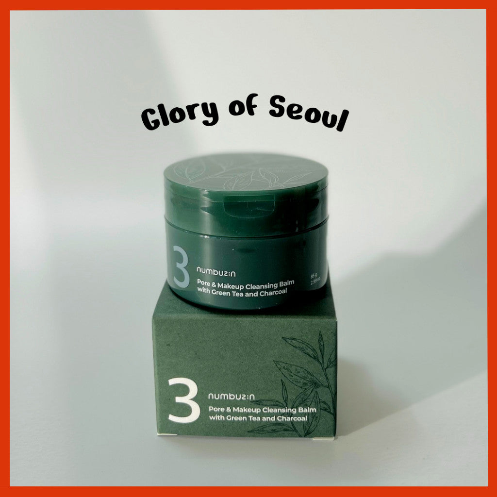 Bálsamo limpiador de poros y maquillaje Numbuzin No. 3 con té verde y carbón 85g
