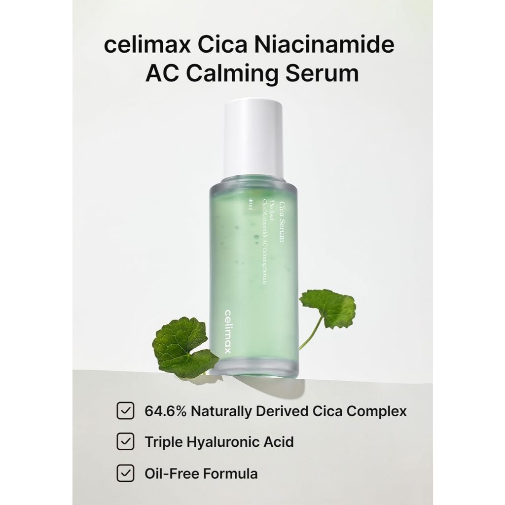 CELIMAX The Real Cica Niacinamide AC Calming Serum 40ml