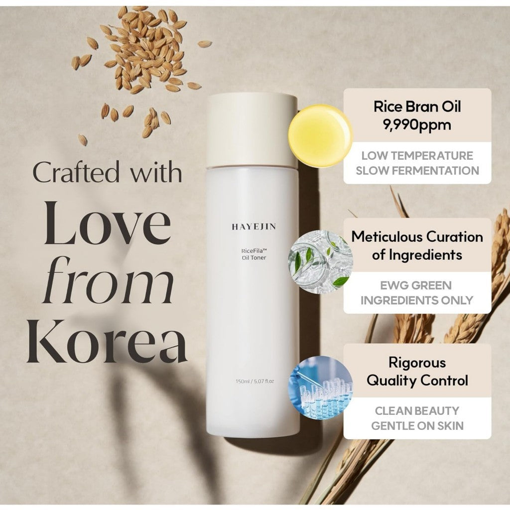 [HAYEJIN] RiceFila Oil Toner, 150mL