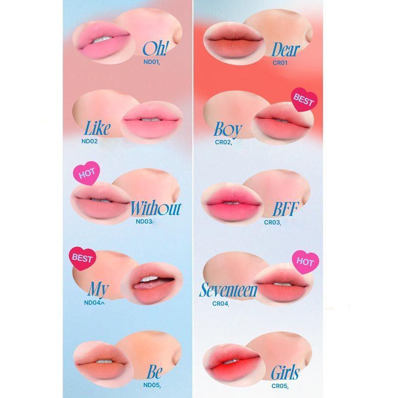 Fwee Lip & Cheek Blurry Pudding Pot (6 mejores colores) 5 g, llavero (color aleatorio)