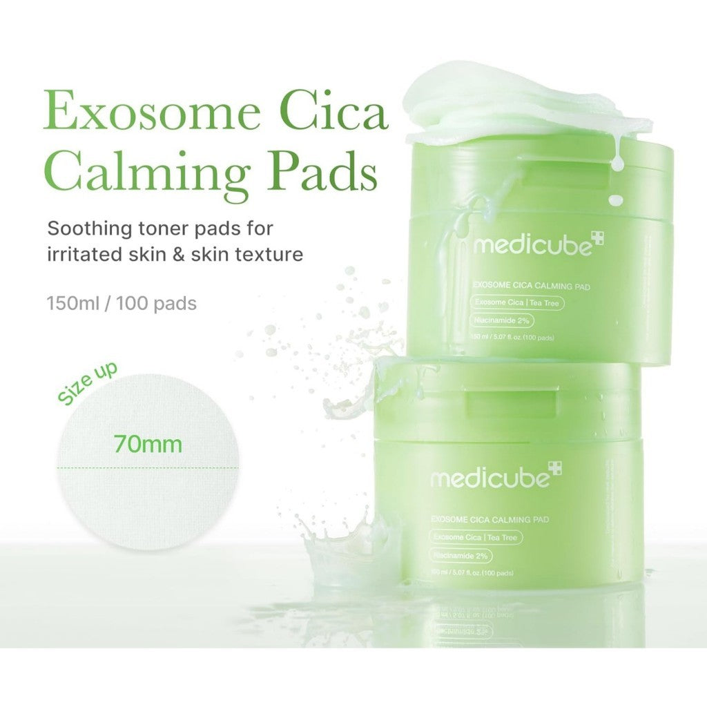 [Renewal] Medicube Exosome CICA Calming Pad (100 Pads) Vegan