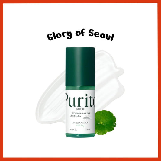 PURITO SEOUL Wonder Releaf Centella Serum, 60mL | Korean Centella, Ampoule, Soothing, Barrier Strengthening