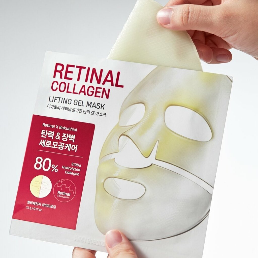 DERMATORY Retinal Collagen / Glutathione Gel Mask 1Sheet / 2 Types