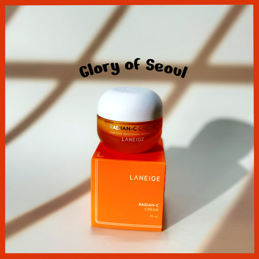LANEIGE Radian-C Cream: Hydrate, Visibly Brighten & Reduce Look of Dark Spots with Vitamin C EAE & Vitamin E, 30ml