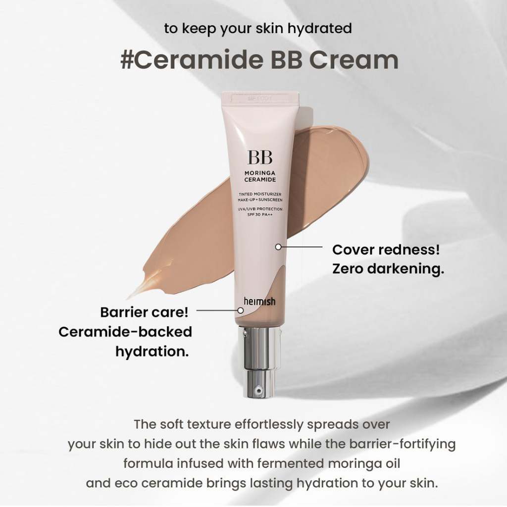 Heimish Moringa Ceramide BB Cream SPF30 PA++ 30g