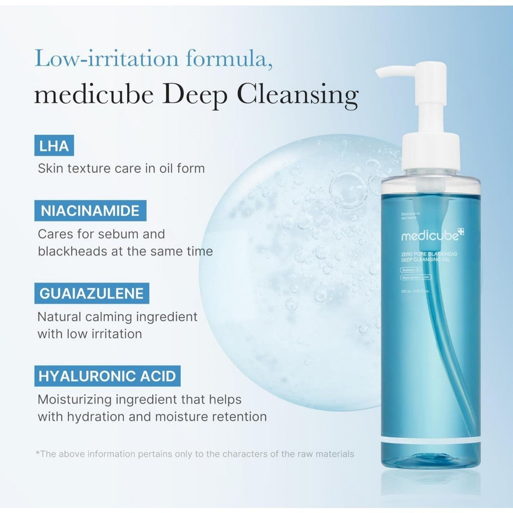 Medicube Zero Pore Blackhead Deep Cleansing Oil, 205mL